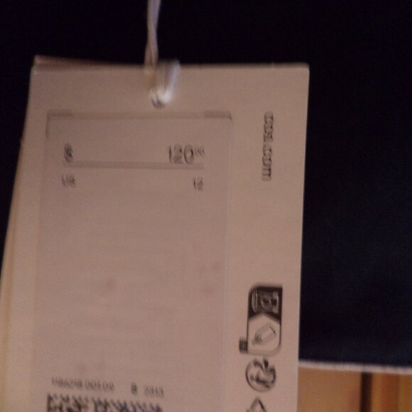 COS Bralette Mid-Drift Great Colors - Linen/Lyocell Zip Back - Size 12 NWT $120 - Picture 8 of 8